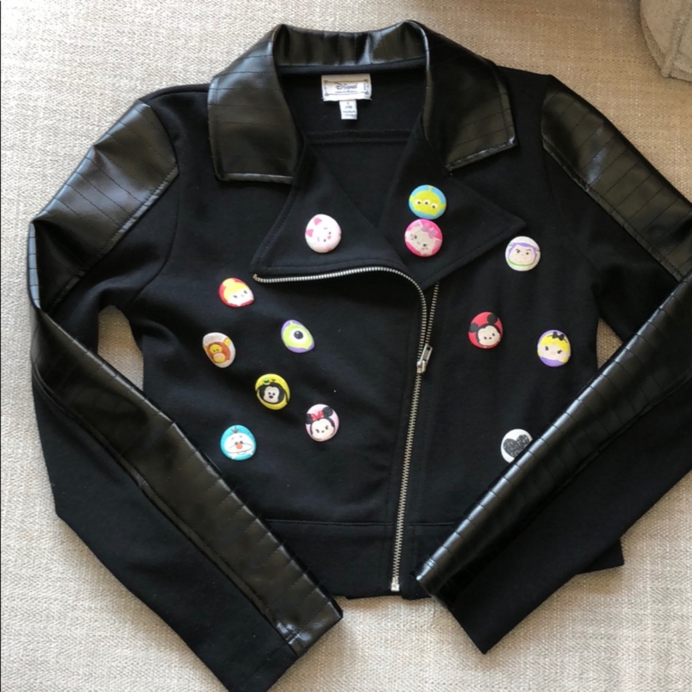 D. Signed disney long sleeve zipper jacket 7/8